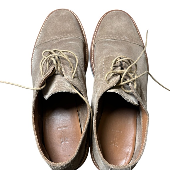 Frye Tan Suede Oxfords